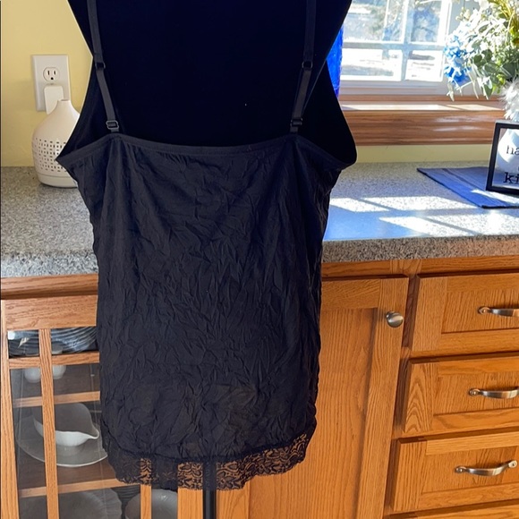 Black cotton lace camisole - Picture 4 of 7